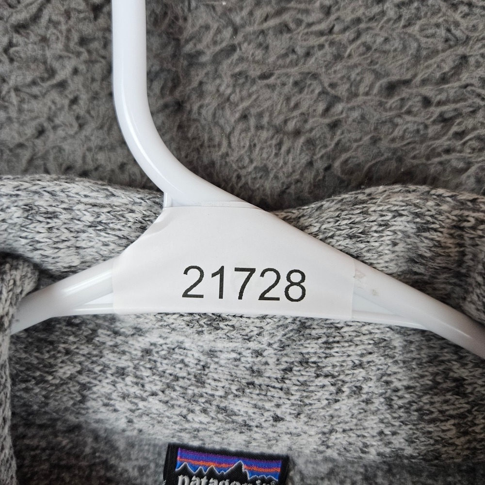 Patagonia Girls Sweater Coat White Grey Marled 65686 Size S 7-8 - Picture 8 of 8